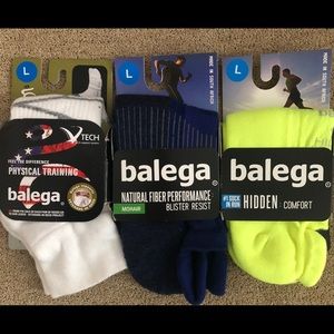 NWT Balega Socks 3 pair Size Large
